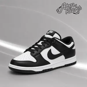 Nike Dunk Low Retro White Black Panda Men's Authentic Shoes Footwear Sneaker Trainer Comfortable Walking Fashion Trending Gift