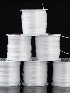 Durable Elastic Rubber Bead Cord, 50m Long, Jewelry Making, Multifunctional Bracelet and Necklace String, DIY Craft Ideal Choice, DIY Beading Accessories