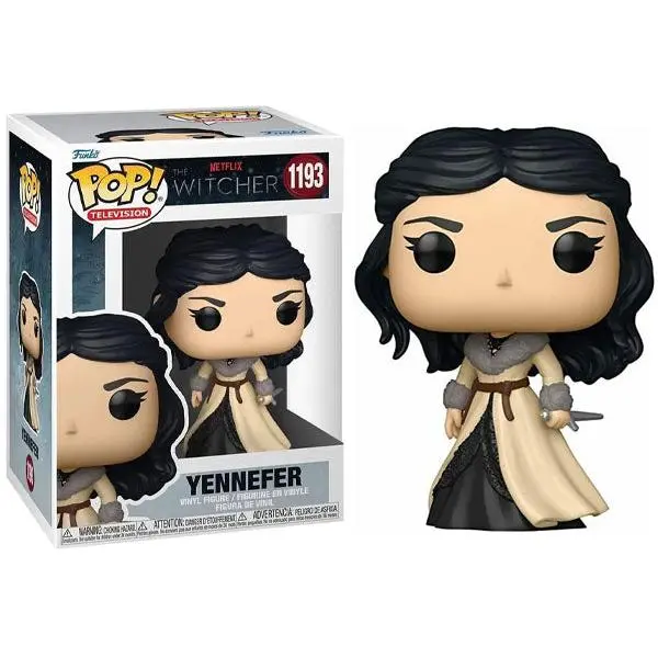 Funko Pop! The Witcher Netflix Yennefer #1193 Officially Licensed 4-in Vinyl Figure, Includes New PopShield Soft Protector, Netflix The Witcher Collectible Figurine, 4 Inches