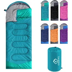 Camping Sleeping Bag - 3 Season Warm & Cool Weather - Summer Spring Fall Lightweight Waterproof for Adults - Camping Gear Equipment, Traveling, and Outdoors