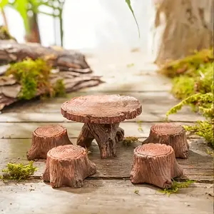 5pc miniature garden accessories miniature tables and chairs accessories decoration kit figurine miniature landscape accessories decoration plant house decoration1/2/5pc miniature garden accessories miniature tables and chairs accessories decoration k