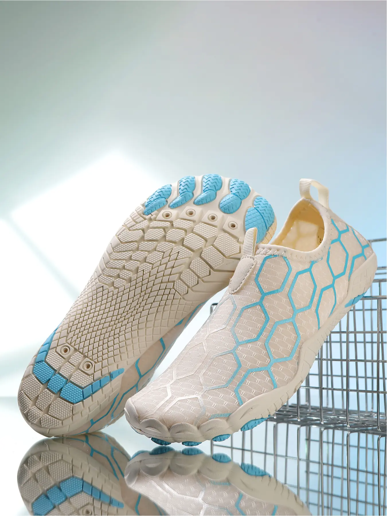 FAYWELLME Women'S Breathable Swim & Hiking Shoes - Lightweight Quick-Dry Low-Top Sneakers with Non-Slip Rubber Sole, Slip-Resistant Traction for Beach, Pool, Gym, Watershoes Quick Dry Water Footwear