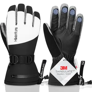 Hikenture Ski Gloves for Men&Women-3M, Thinsulate Snow Gloves Waterproof Insulated -Winter Snowboarding Gloves,Warm Touchscreen Snowmobile Gloves screen  gloves waterproof, Touch Screen Gloves,for Running Driving Cycling Hiking Biking Outdoors Sports