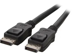 StarTech.com DISPLPORT30L 30 ft Black Connector A: 1 - DisplayPort Male  Connector B: 1 - DisplayPort Male DisplayPort Cable with Latches - M/M Male to Male