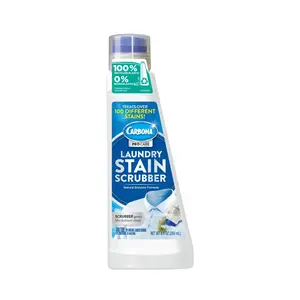 Carbona Laundry Stain Scrubber | Bio-Enzyme Stain Remover | Eliminates Fat, Oil, Blood, Milk, Fruit, Ketchup, Vegetables & Baby Food Stains | Save On Skin & Washable Fabrics | 1 Pack, 8.4 Fl Oz
