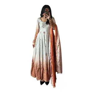 Heavy Handwork Anarkali Set
