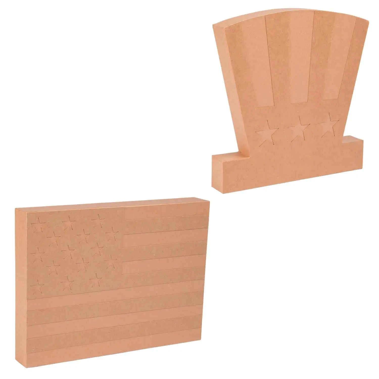 Fun Express DIY Papier-Mâché Patriotic Craft Kit Assortment - 2 Pc