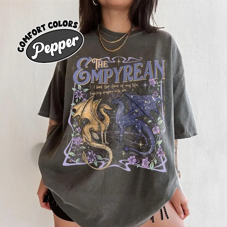 Comfort Colors® The Empyrean Fourth Wing Shirt , Dragon Riders TShirt, Tairn And Andarna Romantasy, I Had The Time Gift For Book Lover
