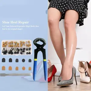20Pairs High Heel Replacement Tips, Shoe Heel Repair - Heel Caps Shoe Heel Repair Kit for Women's Shoes, 5 sizes - Home Improvement.