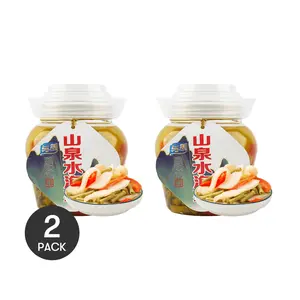 YUMEI 2 Pack Spring Water Assorted Pickles - Sweet, Sour, Crispy & Refreshing - 450g Each - Perfect Side Dish for Rice