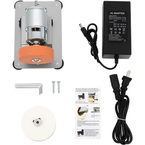 Mini Bench Grinder, Electric Benchtop Sander, Electric Multi-Purpose Grinding Machine, Polishing Grinding Machine Small Grinder for Woodworking Knife Making(6.3 * 3.9 * 3.9in)