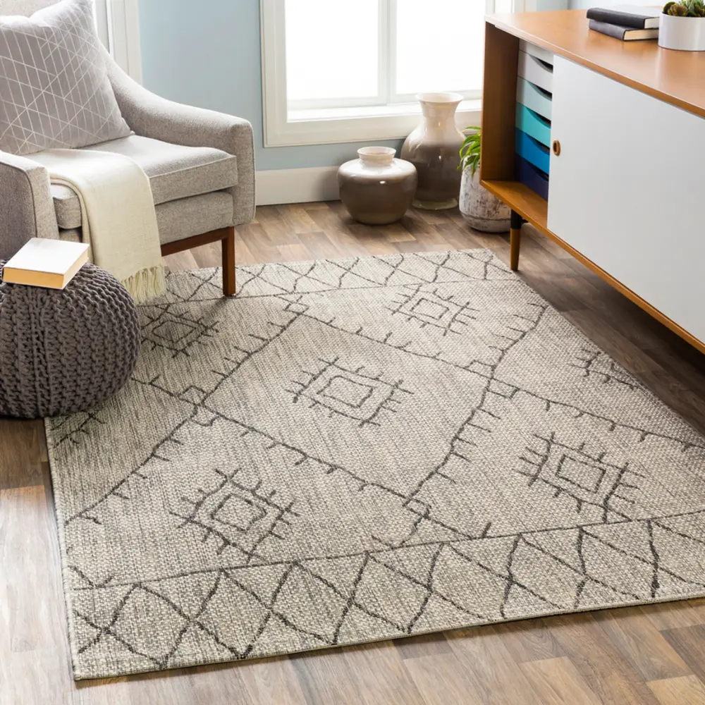Livabliss EAG2328-23 2'x2'11" Eagean Machine-Woven Rug - 100% Polypropylene Household Textile, Eclectic Charm, Global Inspired, Outdoor Safe, Spot Clean Carpet