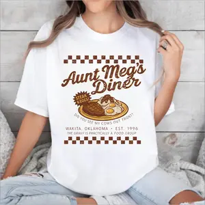 Aunt Meg’s Diner Twister Movie T-Shirt, Vintage Storm Chaser Tee, Retro 90s Film Shirt, Graphic Movie Lover Gift tiktokshopspringglowup