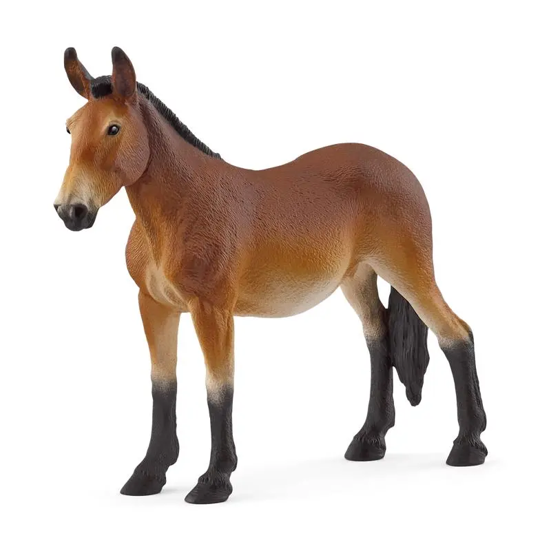 Schleich 9110429 Brown & Black Mule Figurine - Pack of 5