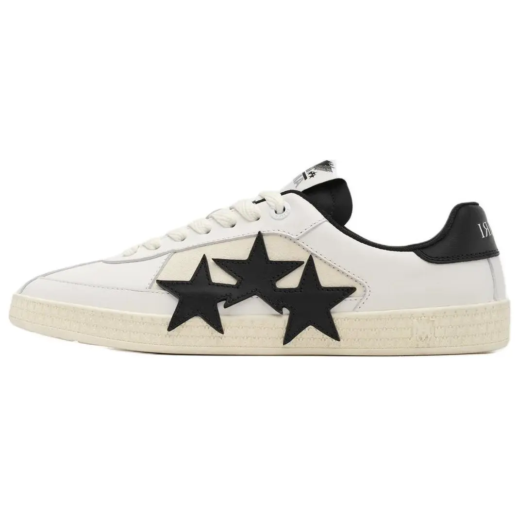 Men's AMIRI Pacific Leather Low-Top Lace-Up Trainer Sneakers - Black Casual Footwear, Maison Mihara Official Trending Shoes