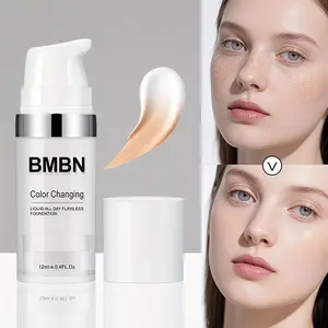 2-in-1 Color-Changing Foundation BB Cream - Natural matte finish, moisturizing, Bb Blur, breathable, sweat-proof and oil-control, long-lasting full coverage, formula suitable for light beige skin tones, portable, unisex gift