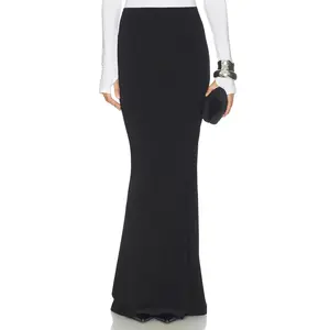 Norma Kamali x Lifestyle Obie Long Skirt in Black