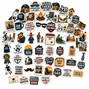 Best Dad Ever Sticker Pack | Father's Day Waterproof Vinyl Decals for Gifts