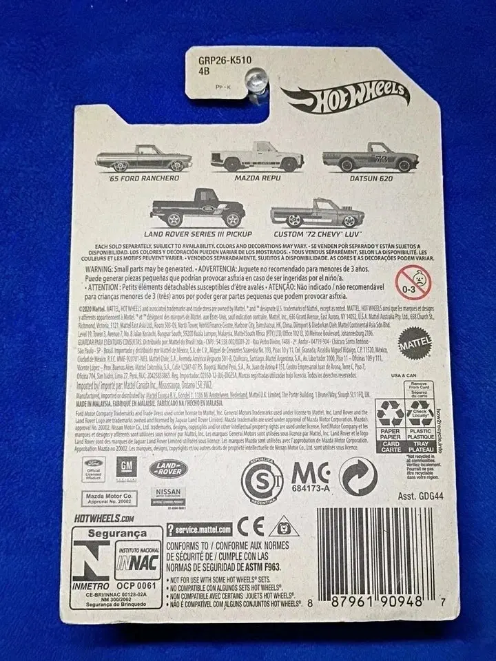Land Rover Series 3 Pickup Hot Wheels Die-Cast | Classic British Off-Road Icon Collector's Edition