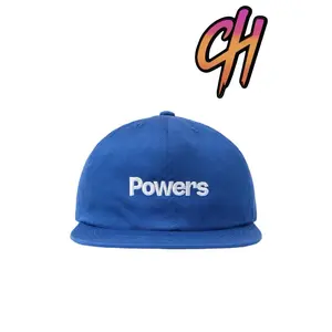 Powers Supply 6 Panel Hat Blue White