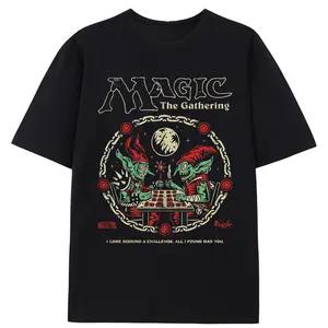 Magic The Gathering Collection The Challenge Tee Medium Size Black T-Shirt Featuring Iconic Design