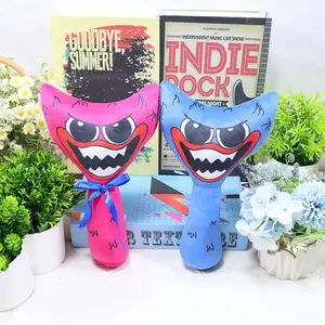 Poppy Playtime Huggy Wuggy Plush Stick Toy Blue & Pink Soft Stuffed Mallet for Kids & Fans