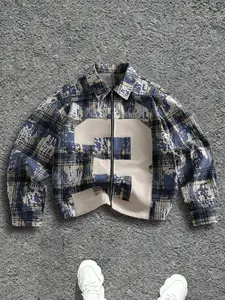 Vintage Plaid Print Jacket, Trendy Design, Perfect Match with Dad Shoes, Street Style High Fashion, Must-Have for Modern