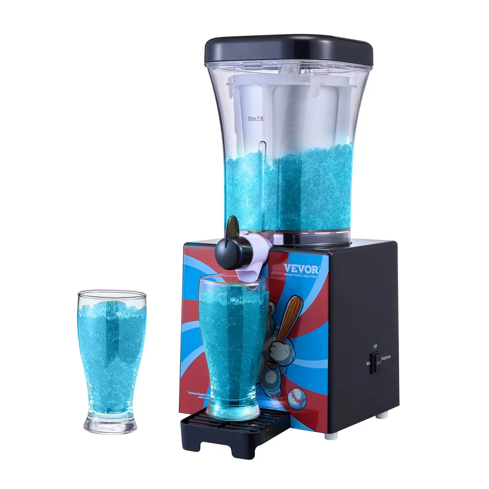 【Backtoschool】VEVOR Slushy Machine for Home,  34oz Tank Home-use Margarita Machine, Smoothie Frozen Drink Maker with Food-grade Materials, Slushie Machine for Home DIY, Kids Parties