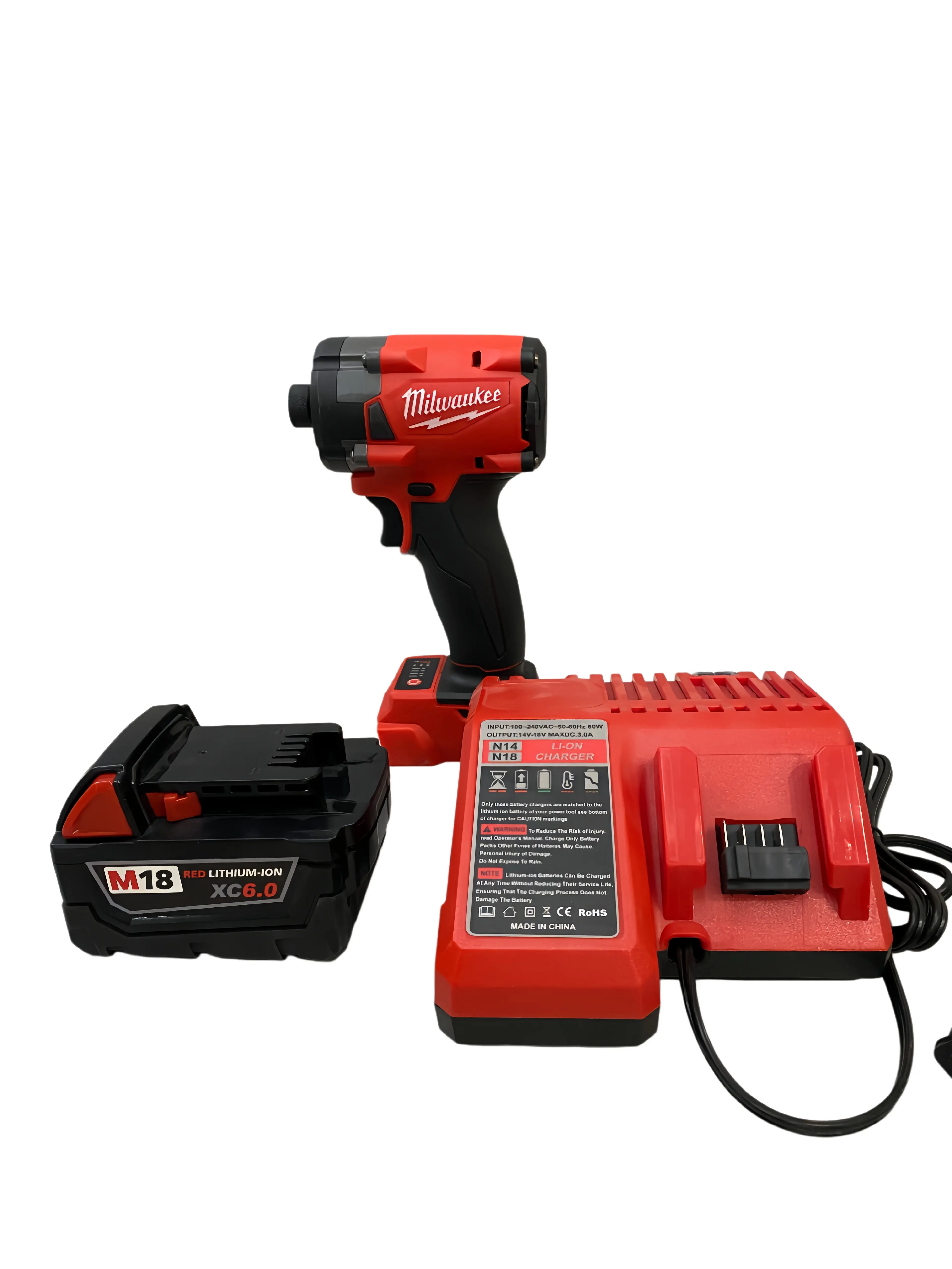 Milwaukee M18 20V 300NM  Impact Driver,  Features High Torque And Compact Structure, Practical Electric Screwdriver Tool For Automotive Maintenance, Building Construction And Various Professional Working Scenarios
