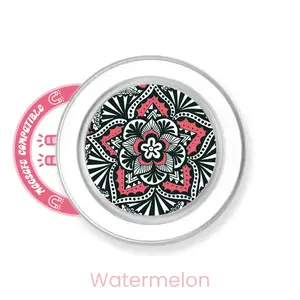 abbyrose Mandala Phone Grip with magnet Clear Watermelon