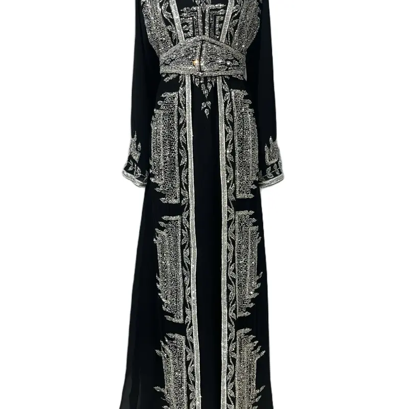 High quality Layered Chiffon With silver beadings. High quality Layered Chiffon With silver beadings.