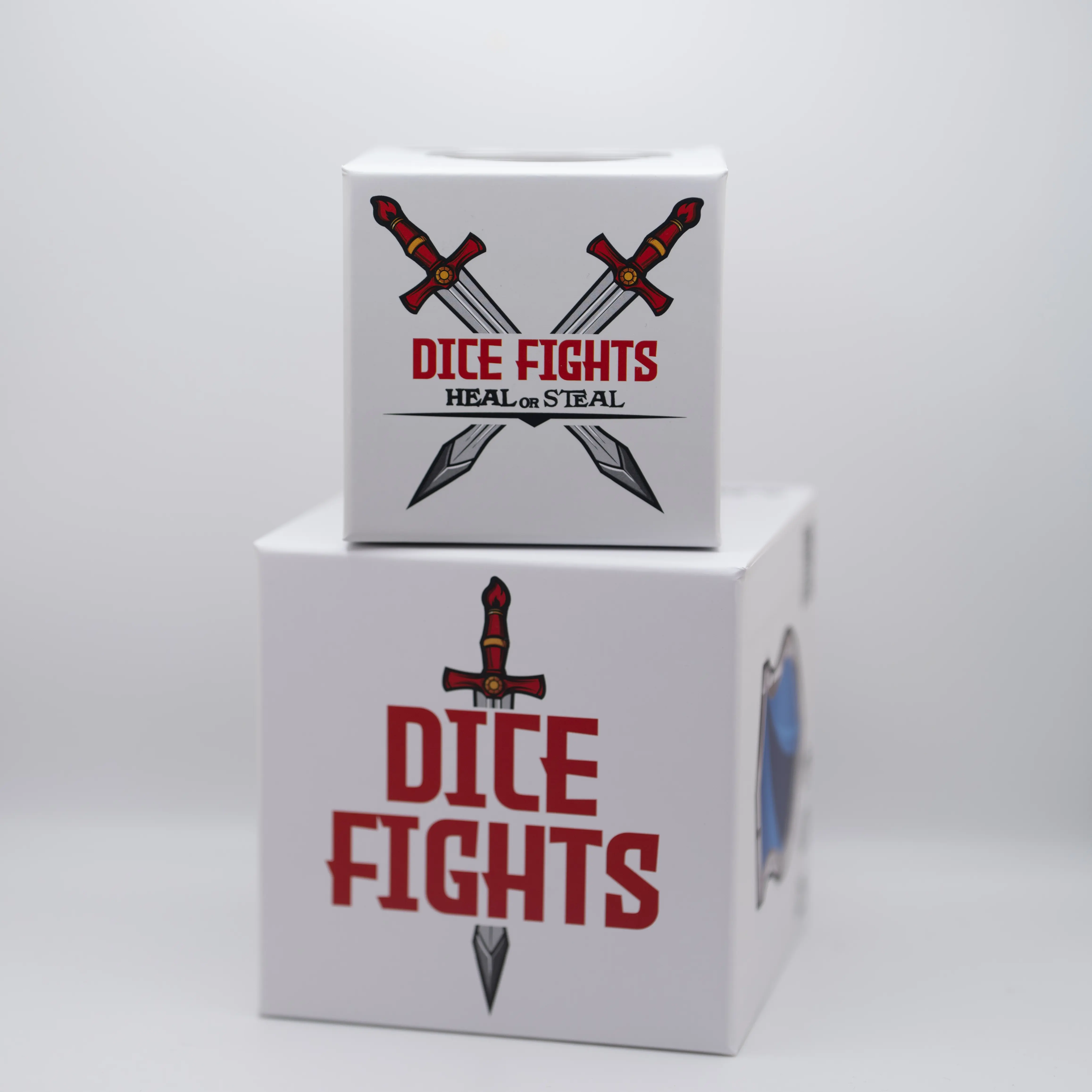 Dice Fights Base Game + Heal or Steal Expansion Bundle By Woodstock Games | Premium 2 Player Tabletop Dice Game | Strategy Board Game for Couples, Family Game Night & Travel | Includes Upgraded Rules Boardgame