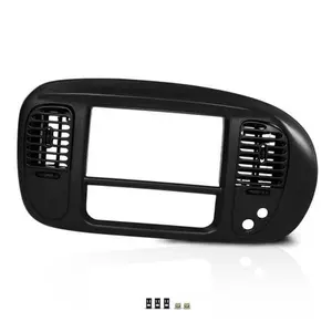 Fit For 97-03 Ford F150 Expedition Black Center Dash  Radio Bezel w/ Air Vent