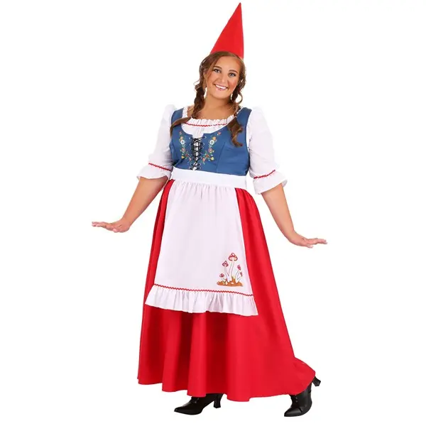 Plus Size Women's Garden Gnome Costume