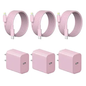JAYUANONE iPhone Charger Fast Charging 2 Pack Type C Wall Charger Block with 2 Pack 6FT USB C to Lightning Cable for iPhone 14/13/12/12 Pro Max/11/Xs Max/XR/X,AirPods Pro