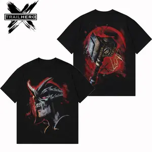 TRAIL HERO - SHAO KHAN Premium Acid Washed Hoodie T-Shirt, Mortal Kombat Villains Hoodie Shirt, Character Game Fans Shirt, Villains Washed Shirt, Mortal Kombat Fans T-Shirt, Game Graphic Tee Cotton