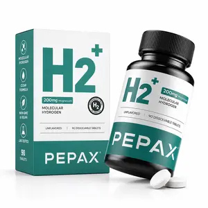 Molecular Hydrogen Water Tablets with 200mg Magnesium, Hydrogen Tablets for Drinking Water, Rich in Antioxidants - Supports Healthy Aging, Cellular Energy & Brain Health (90 Count,Unflavored