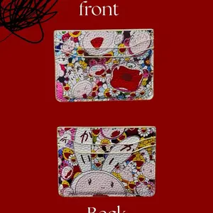 Murk Card Holder - Front & Back Design with Colorful Patterns and Characters