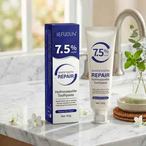 7.5% Nano Hydroxyapatite Toothpaste, Fluoride Free, Enamel Repair & Remineralizing, Sensitive Teeth Whitening, Mint 120g