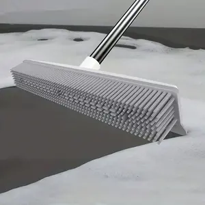 Rubber Broom Brush Pet Hair Remover, Effective Carpet Cleaning Tool, 2-In-1 Design for Sweeping & Removing Pet Hair, Ideal for Pet Owners