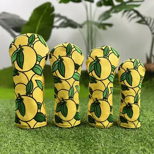 Golf Club Head Cover Set, Waterproof Hybrid Driver & Iron Covers, Wooden Push Rod Protection, Durable Protective Gear, Golf Accessory