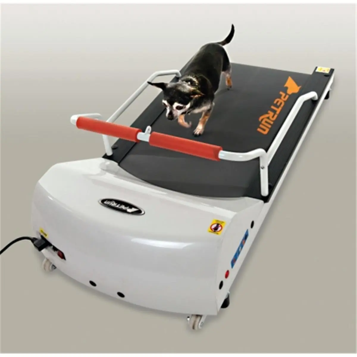 GoPet Dog Treadmill - Low Step, Compact 1Hp Motor Exercise Equipment for Toy Breeds, White, Training, Remote Control, Quiet Operation, 46"(L)X23"(W)X11"(H), Gradual Start
