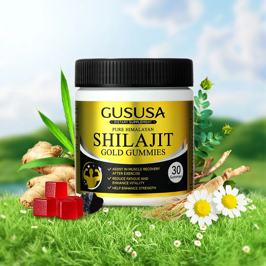 GUSUSA Pure Himalayan shilajit Gold Gummies l Lab tested l No added sugar l Cont...