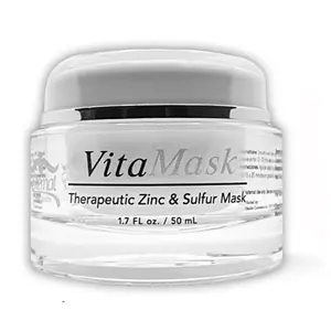 VitaMask Therapeutic Zinc & Sulfur Mask 1.7 FL oz 50 mL for Skin Care