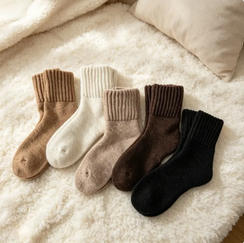 Unisex Socks for Women Men Hiking Thermal Warm Winter Thick Boot Cozy Crew Comfy Work Socks for Ladies 5 Pairs