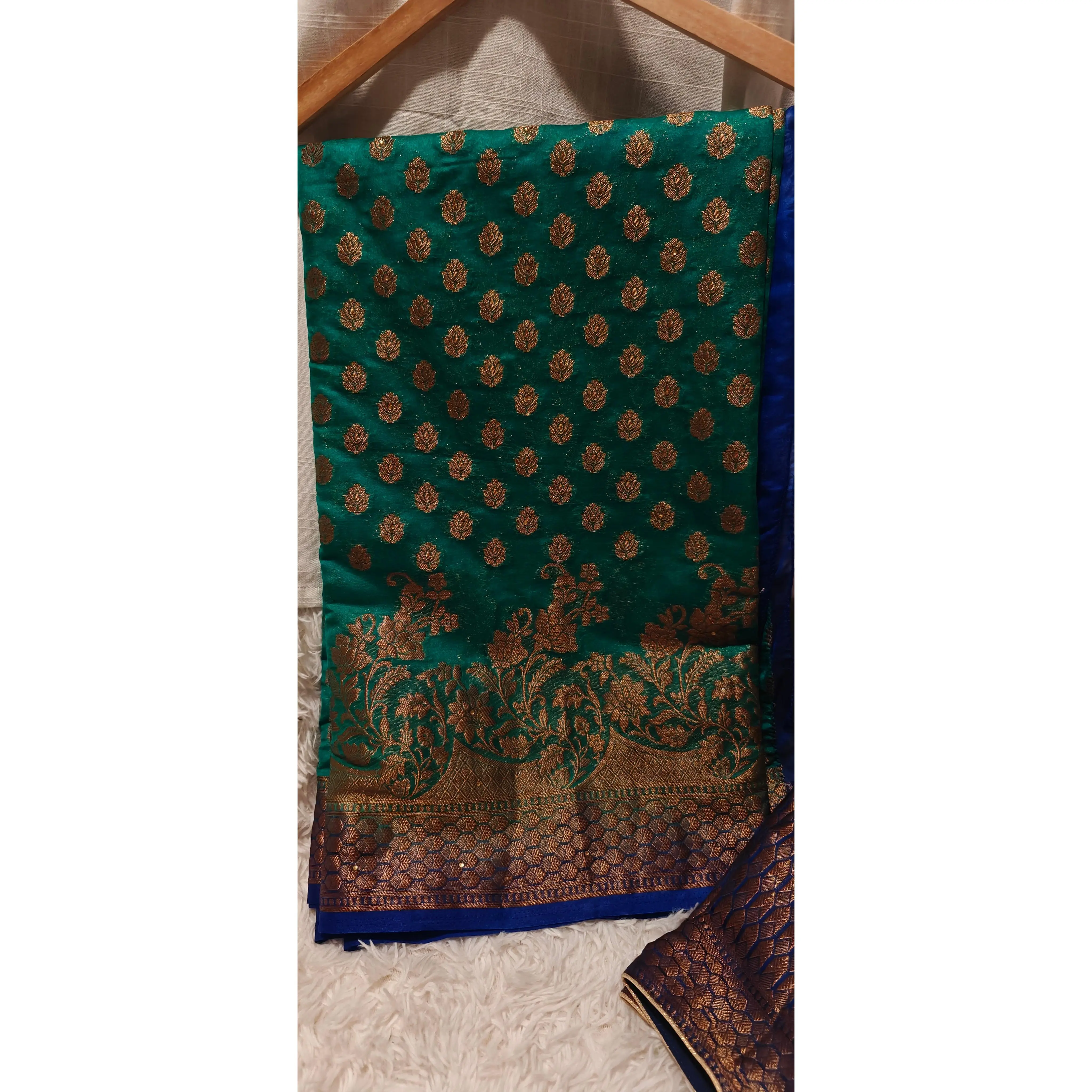 Banarasi Silk Saree with Ready-to-Wear Blouse
