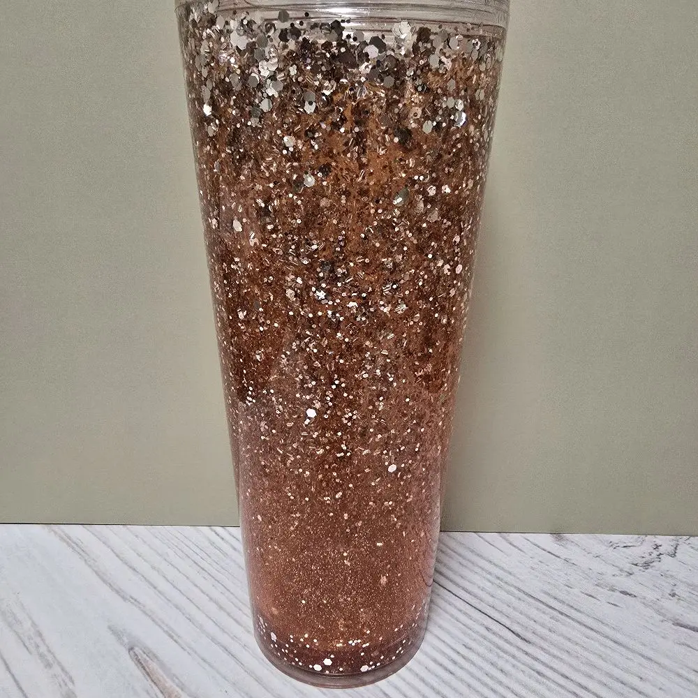 24oz Snowglobe cup water fall