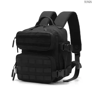9L Compact Tactical MOLLE Backpack - Durable Rucksack with Padded Straps, Multi-purpose Storage Bag for Hiking, Camping, Fishing