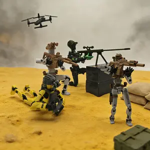 Upgraded Moveable Adult Doll 20cm/7.87in Full Body Jointed Action Figure, Perfect Gift for Game Collectors, Home Desktop Decoration