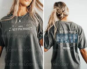 Limited Txt Act Promise Tour Kpop T-shirt Tomorrow Minisode 3 Shirt Vintage Retro Unisex T-Shirt Deja Vu Shirt Txt Graphic Tee Moa (2 sides) 180624VACL-18